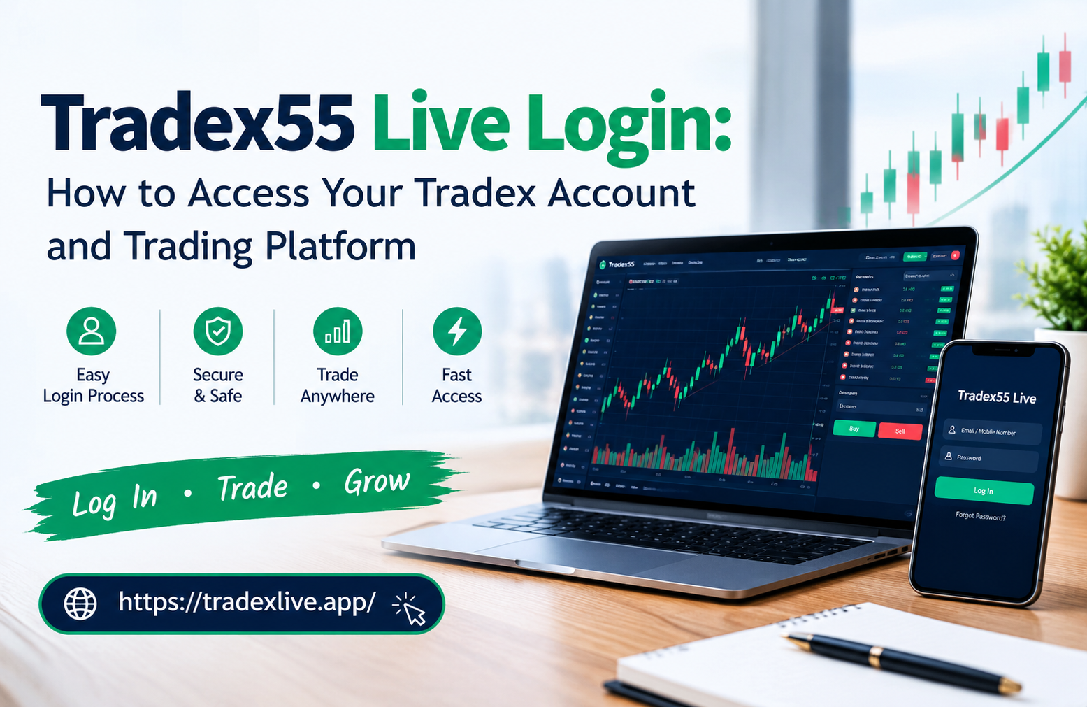 tradex55 live login